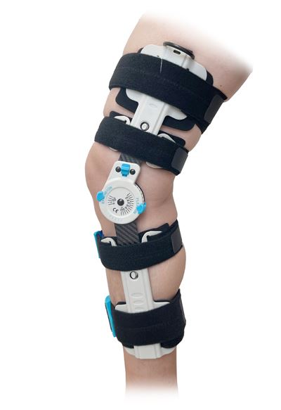 Post Op Hinged Knee Support With Carbon Fiber