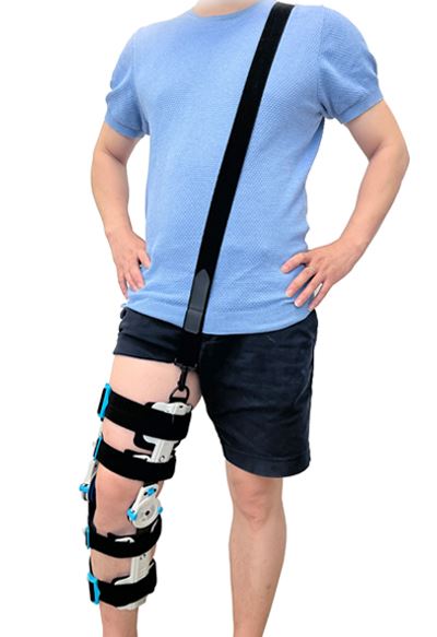 Post Op Knee Brace With Carbon Fiber