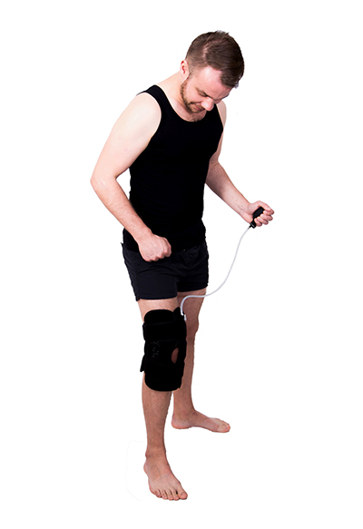Inflatable Knee Brace With Ice Packs